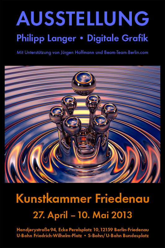 Flyer Ausstellung Philipp Langer Kunstkammer Friedenau 2013