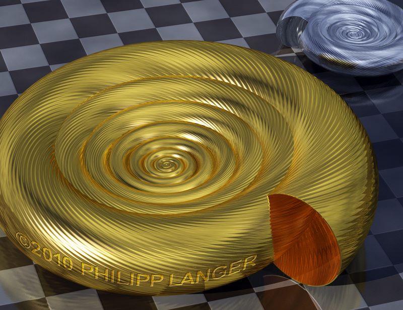 Schneckengehäuse aus Metall / Metallic Snail Housings / 2010