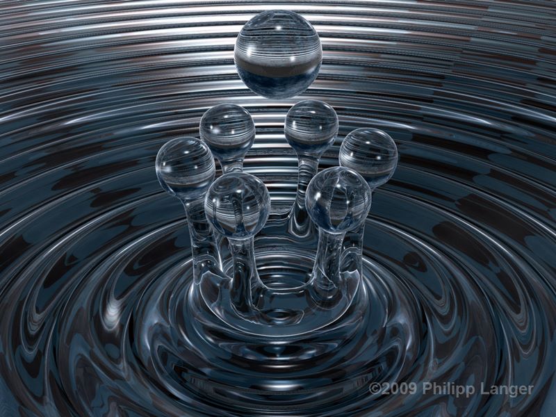 Einschlag Wassertropfen 2 / Impact Water-Droplet 2 / 2009